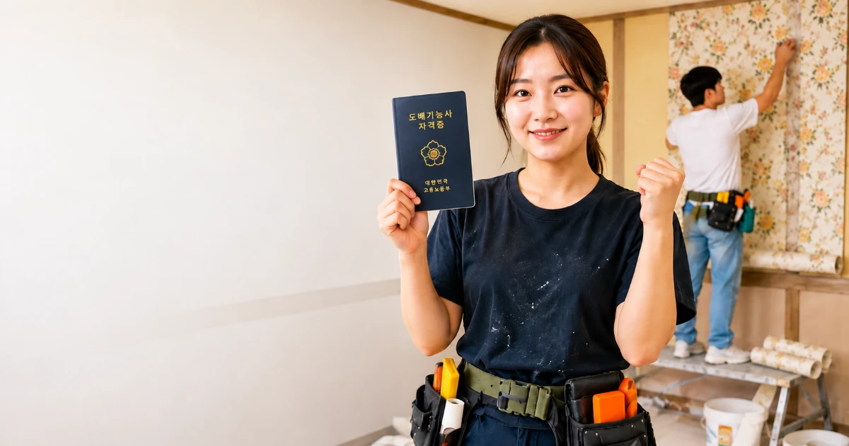 강서구 인근 도배기능사 실기교육 - 도배기술 배우기 실기 준비하기 기초부터 배우기